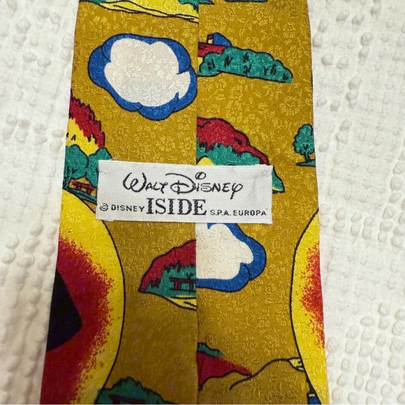 Disney 101 Dalmatians Silk Tie Vintage ISIDE Italy Pongo Perdita Collector - Picture 5 of 5